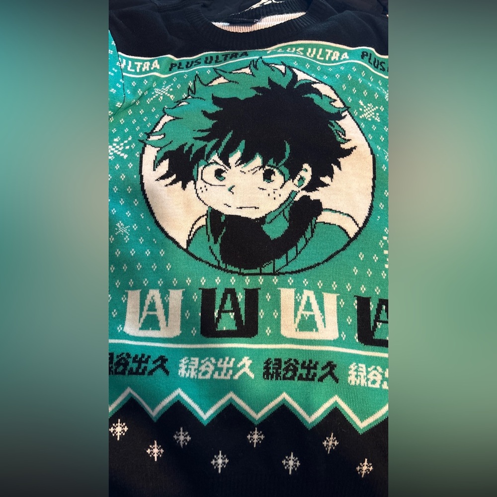 Ugly Christmas sweater Anime Graphic Sweater